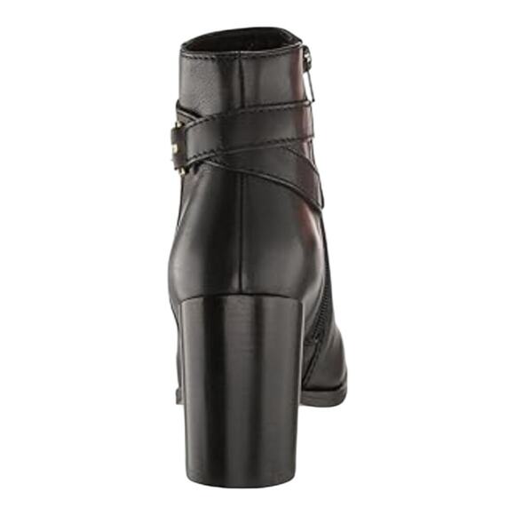 Ted Baker Women's‎ Black Leather Gold Trim Anisea Ankle Boots Size 40 US New - Picture 10 of 16